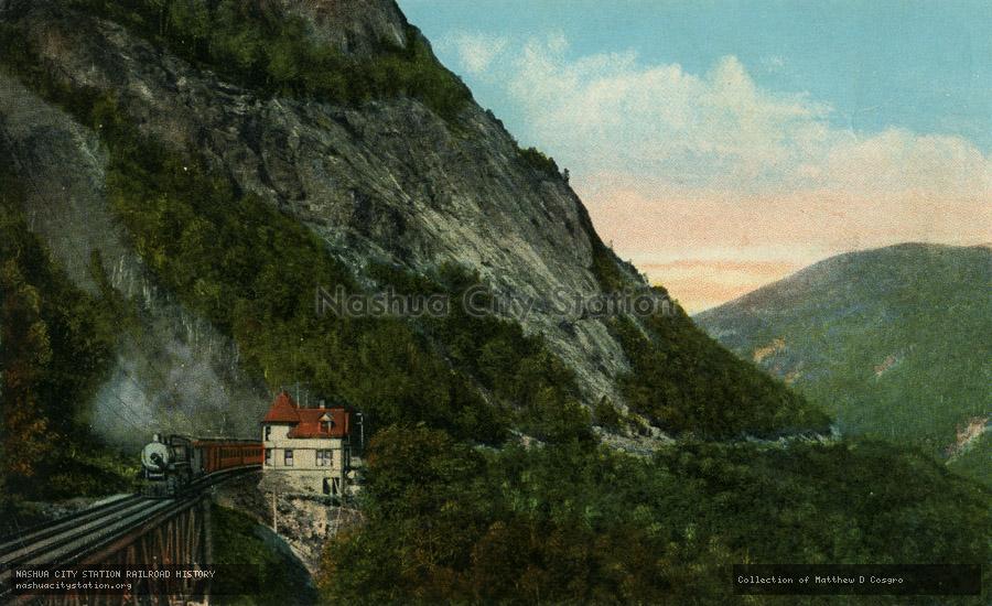 Postcard: The Heart of Crawford Notch, Showing Willey Brook Bridge, White Mountains, New Hampshire